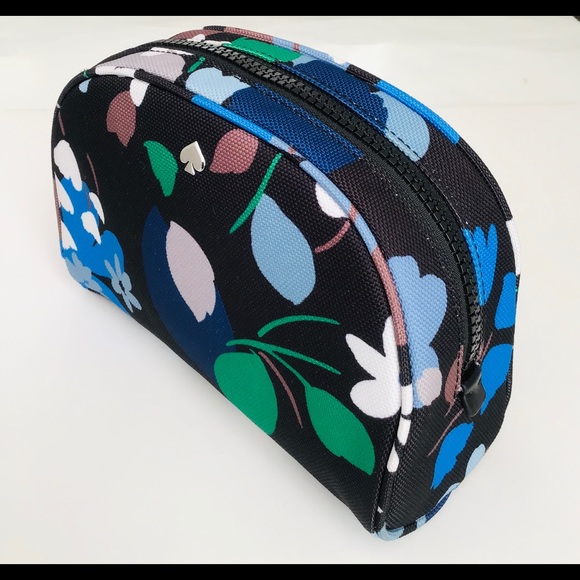 Kate Spade Jae Bold Blooms Dome Cosmetic Bag Med - Picture 9 of 10